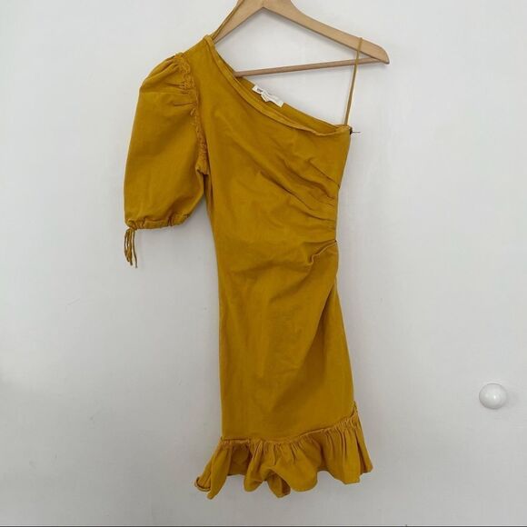 Jonathan Simkhai One Shoulder Asymmetric Denim Dress - Picture 5 of 13